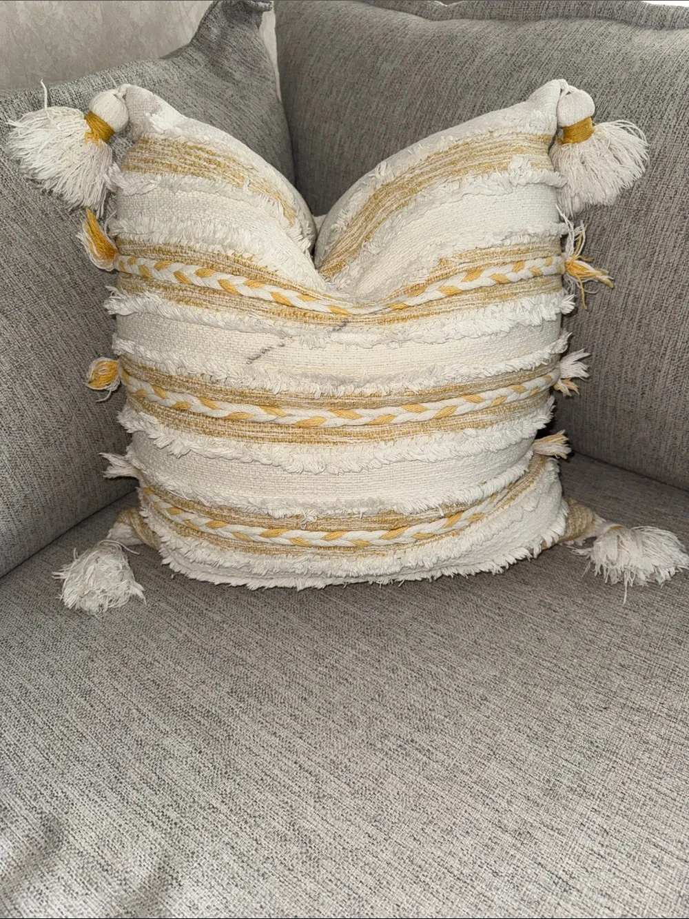 ✨ Boho Textured Decorative Throw Pillow